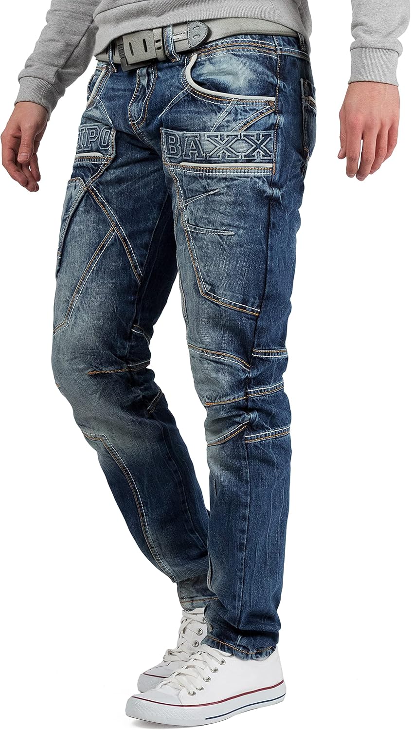Cipo &amp; Baxx Herren Jeans CD391-bans W30/L34 30W / 34L Blau - 41, 30W / 34L Blau - 41