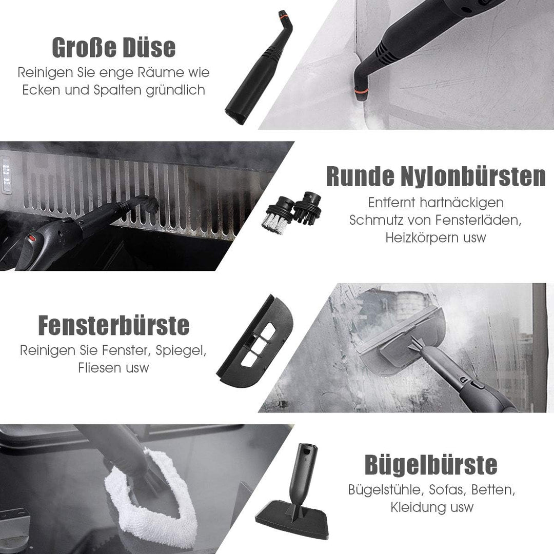 GOPLUS Dampfreiniger, Dampfdruck: max. 4,0 bar, variabler Dampf, Aufheizzeit: 5 Min., Leistung: 2000