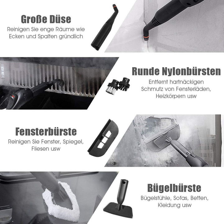 GOPLUS Dampfreiniger, Dampfdruck: max. 4,0 bar, variabler Dampf, Aufheizzeit: 5 Min., Leistung: 2000
