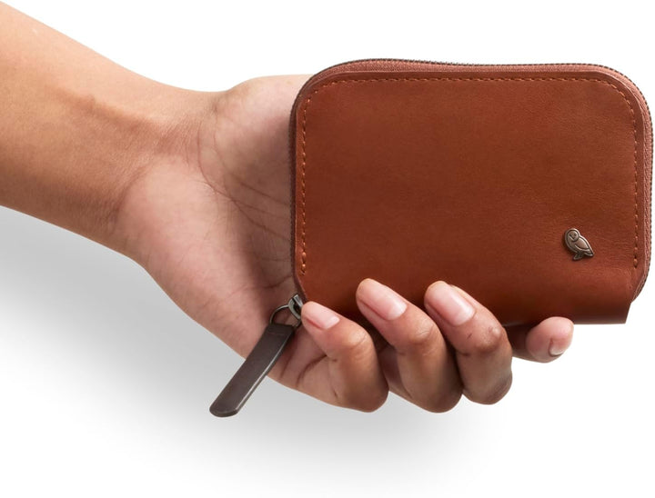 Bellroy Folio Mini, Münz-Geldbörse aus Leder - BurntUmber, Burntumber