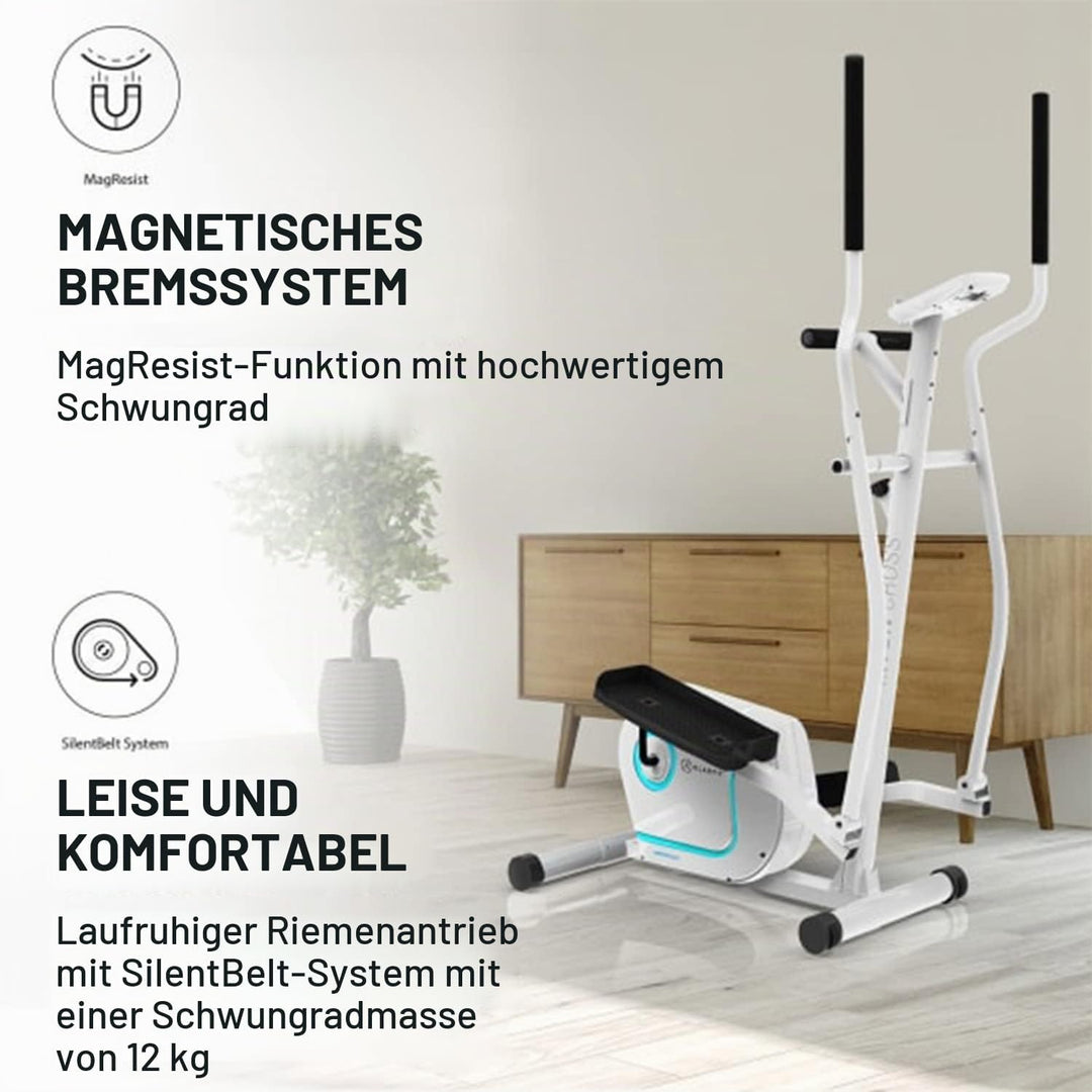 Klarfit Myon Cycle Heimtrainer Fahrrad - Ergometer Fahrrad mit 12 kg Schwungmasse, Hometrainer mit P