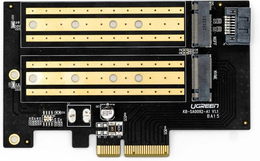 ZimaBoard Dual M.2 NVME SSD Adapterkarte 32 Gbps M Key PCIe 4.0 x4 Adapter für ZimaBoard Server, Des