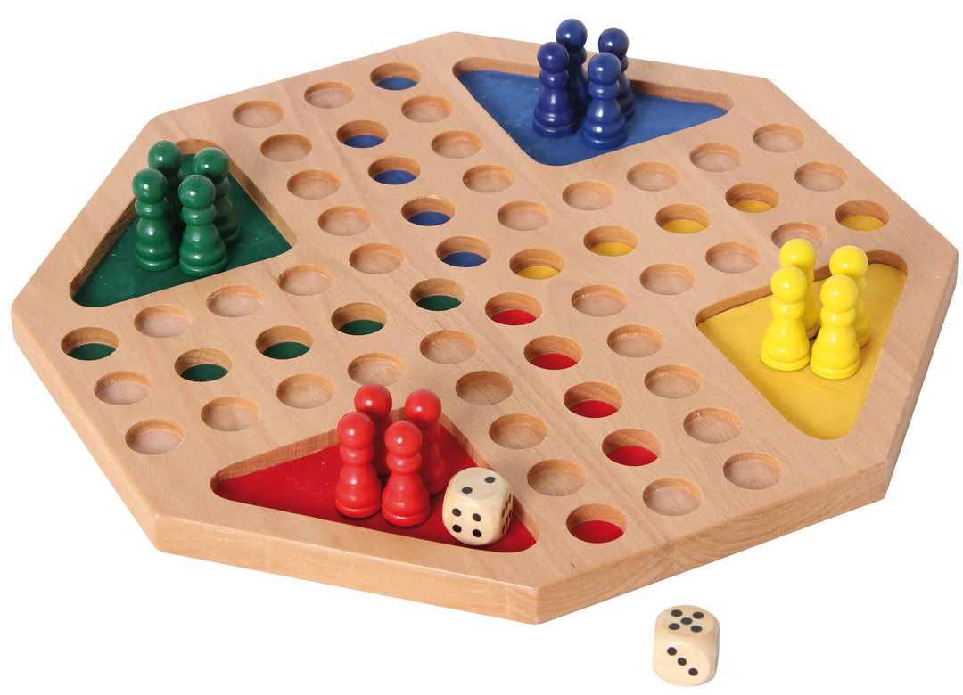 Bartl 100962 Ludo achteckig-Gesellschaftsspiel für 4 Spieler