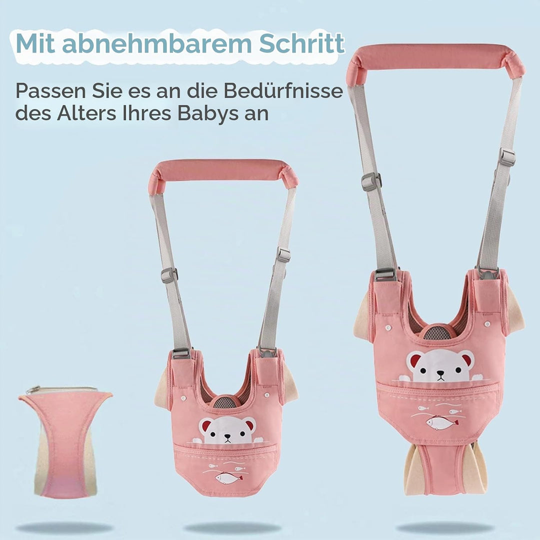 IULONEE Lauflernhilfe Gehhilfe für Baby Einstellbar Ergonomisch Stehen Gehen Lernen Helfer Verstellb