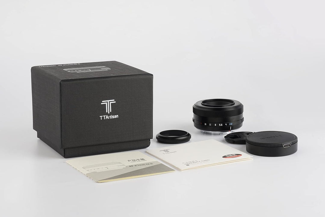 TTArtisan 27 mm F2,8 Metallgehäuse, Autofokus, AF-Objektiv, kompatibel mit Sony E-Mount, Schwarz AF2