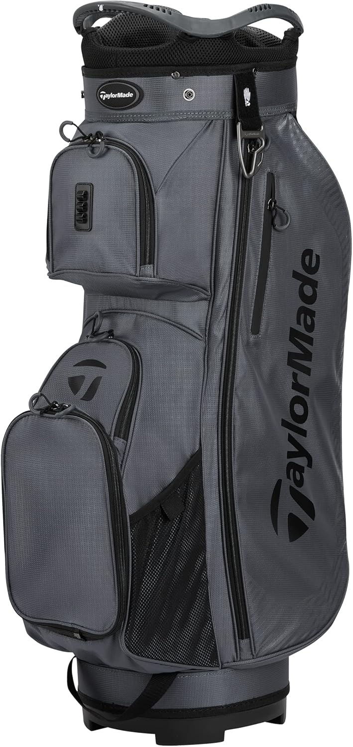 TaylorMade Golf Pro Stand & Cart Bag Charcoal Cart Bag, Charcoal Cart Bag