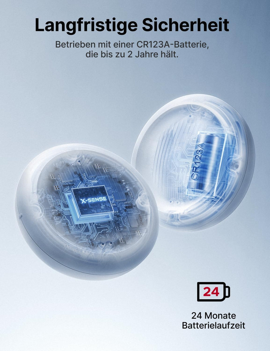 X-Sense 3er Set WLAN-Wassermelder mit Frostwarnung, Tieftemperatur-Melder, Smarter Sensor mit App-Be