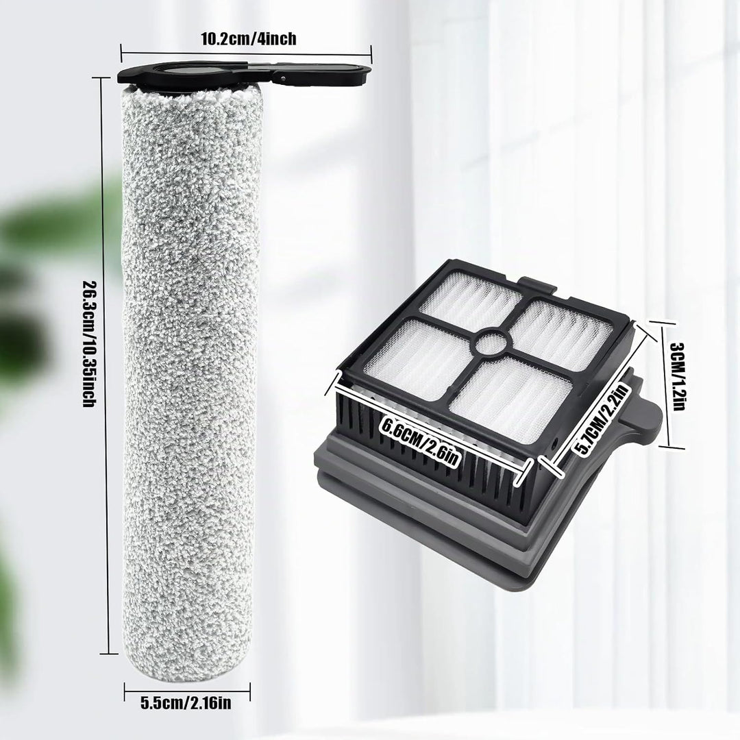 Bürstenrolle Zubehör für Tineco Floor One S7 Steam Nass- und Trockensauger Ersatzteile, 2 Walzenbürs