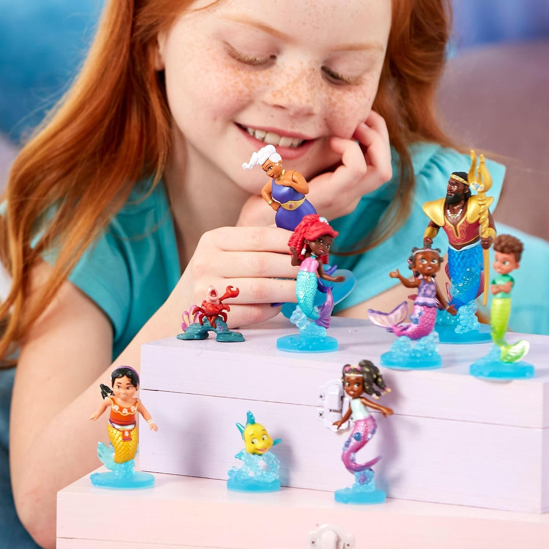 Disney Store Official - Disney Junior Arielle - Deluxe-Figurenspielset - 9 Teile - 10 cm/3,9" - Meer