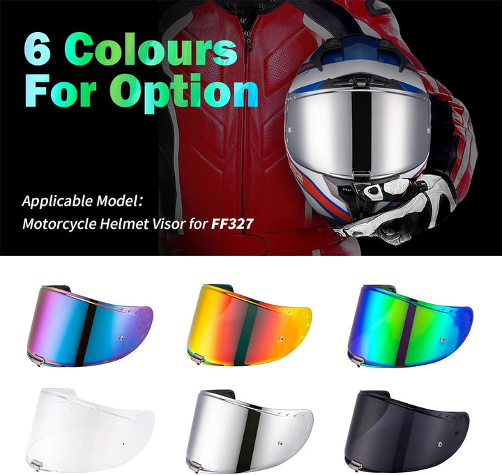 Helmvisier für FF327 Challenger,Motorradhelm Visier,Motorrad Windschutz Helm Objektiv Visier Vollges