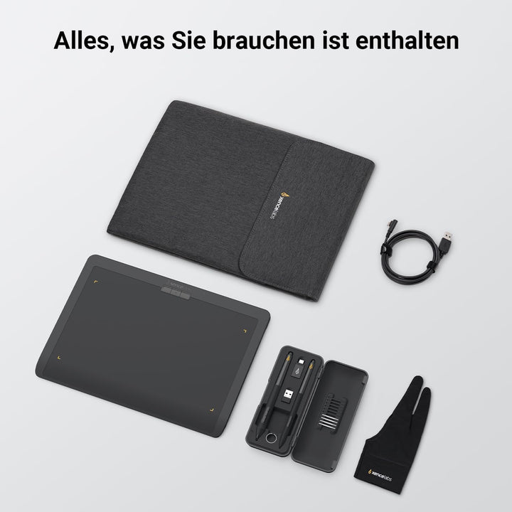 Pen Tablet Medium v2 Professionelles Grafiktablett 12 Zoll für Profi Kreative Zeichentablett mit 2 B