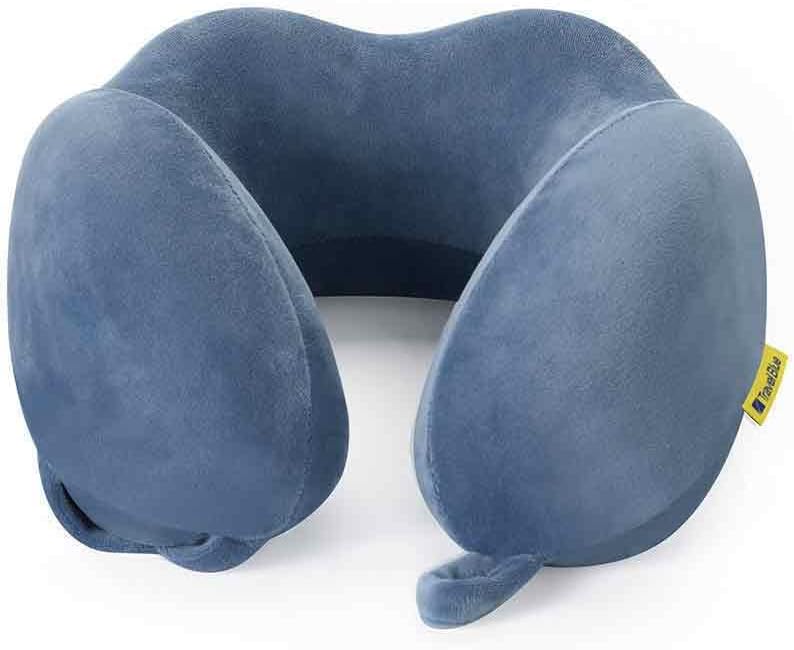 Travel Blue Reisekissen Memory Foam - Ergonomisches, Leichtes Nackenkissen für Flugzeug, Auto, Büro