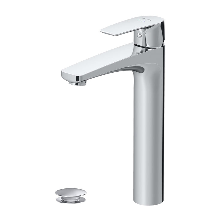 AM.PM GEM FGA92200 Wassersparende Waschtischarmatur Hoch, kratzfester Wasserhahn für Badezimmer, mit