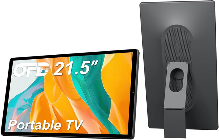 OFD 21.5 Zoll FHD Smart Portable TV,Android 15 OS,6GB RAM + 128GB Speicher, Tragbarer 1080P Touchscr