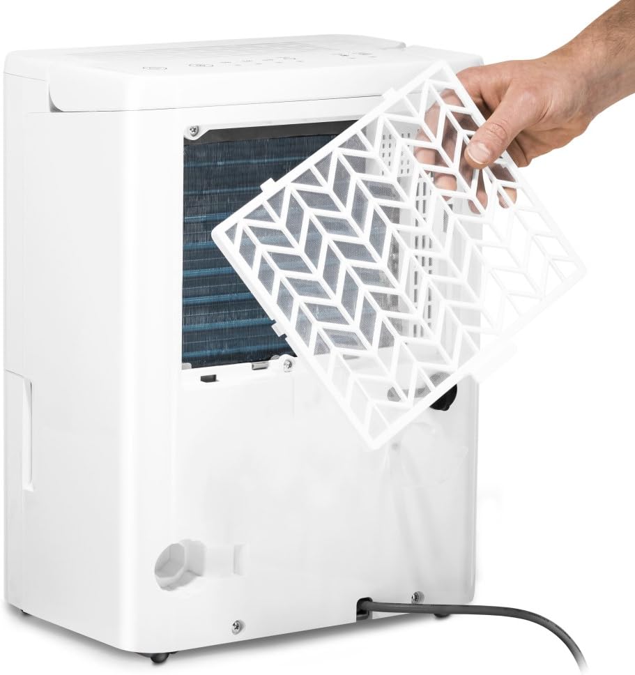 TROTEC Luftentfeuchter elektrisch TTK 32 E – Leistung 14 L/Tag – Fläche 15 m² / 37 m³ – mit Autoabsc