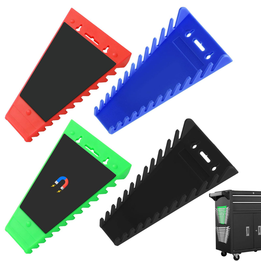 4 Stück Magnetischer Schraubenschlüssel-Organizer, Magnetischer Schraubenschlüsselhalter, ABS-Schrau