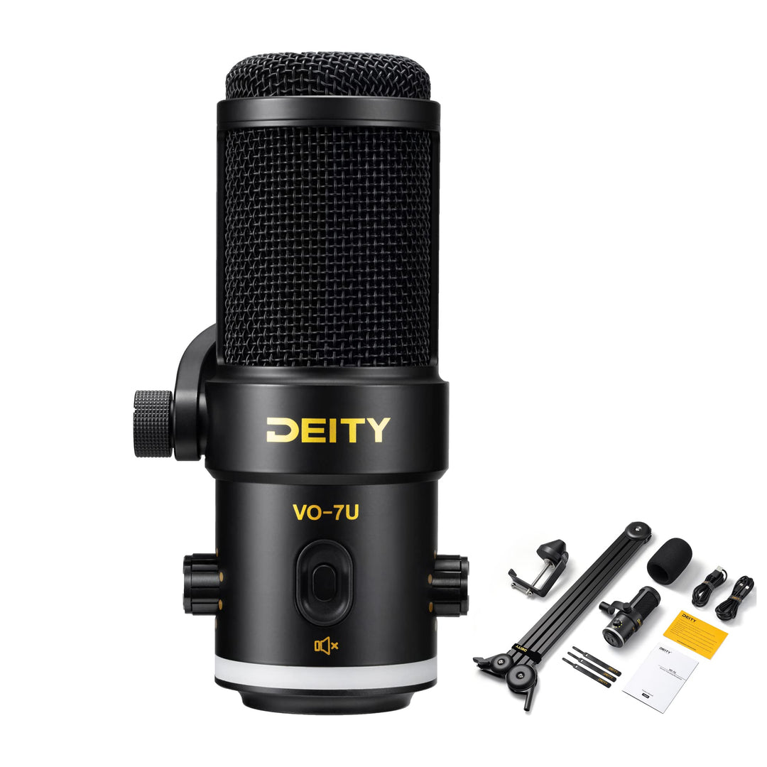 Deity VO-7U Mikrofon: Ganzmetall dynamisches Kondensatormikrofon für Podcasting, Live-Streaming, Gam