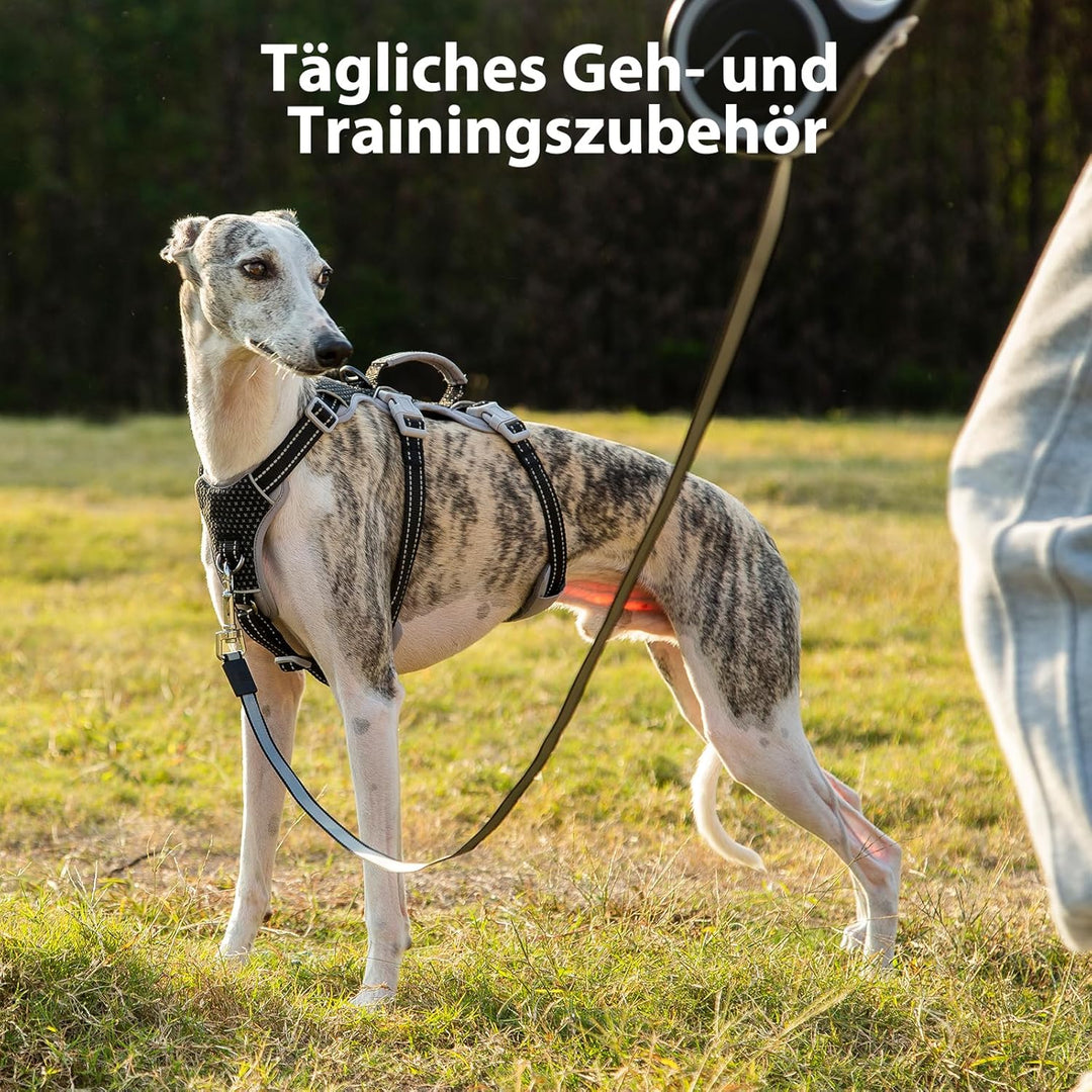 Hunde Sicherheitsgeschirr, Rutschfestes Hundegeschirr Escape Proof, Reflektierendes Geschirr mit Gri