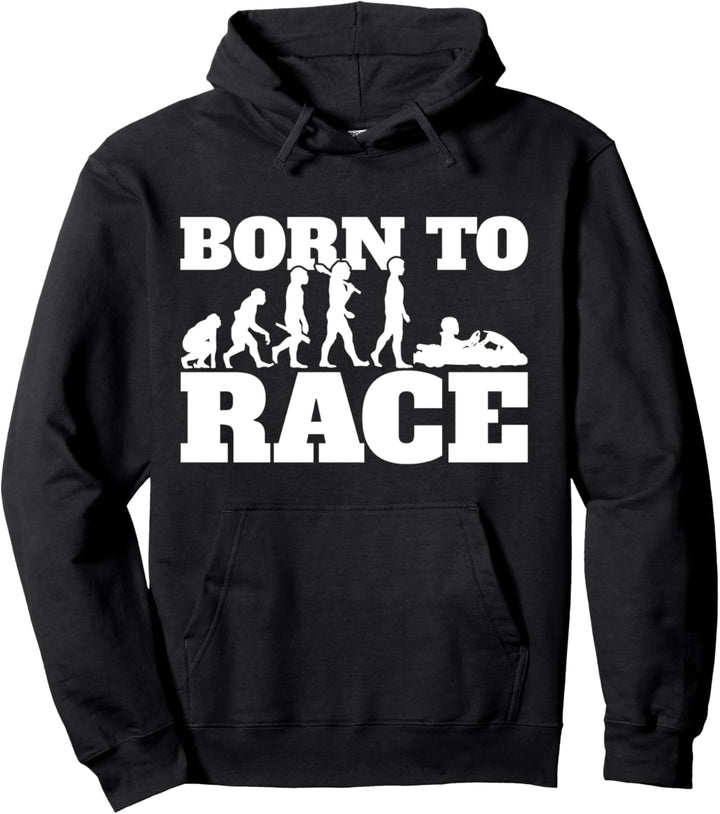 Kart Kartfahrer Rennfahrer Gokart Kartsport Rennkart Pullover Hoodie