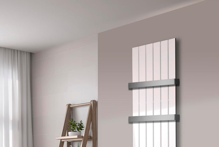 Badheizkörper Design Peking 3 180x47cm 1118 Watt weiss (+2 Halter 50mm) SZAGATO Handtuchwärmer Handt