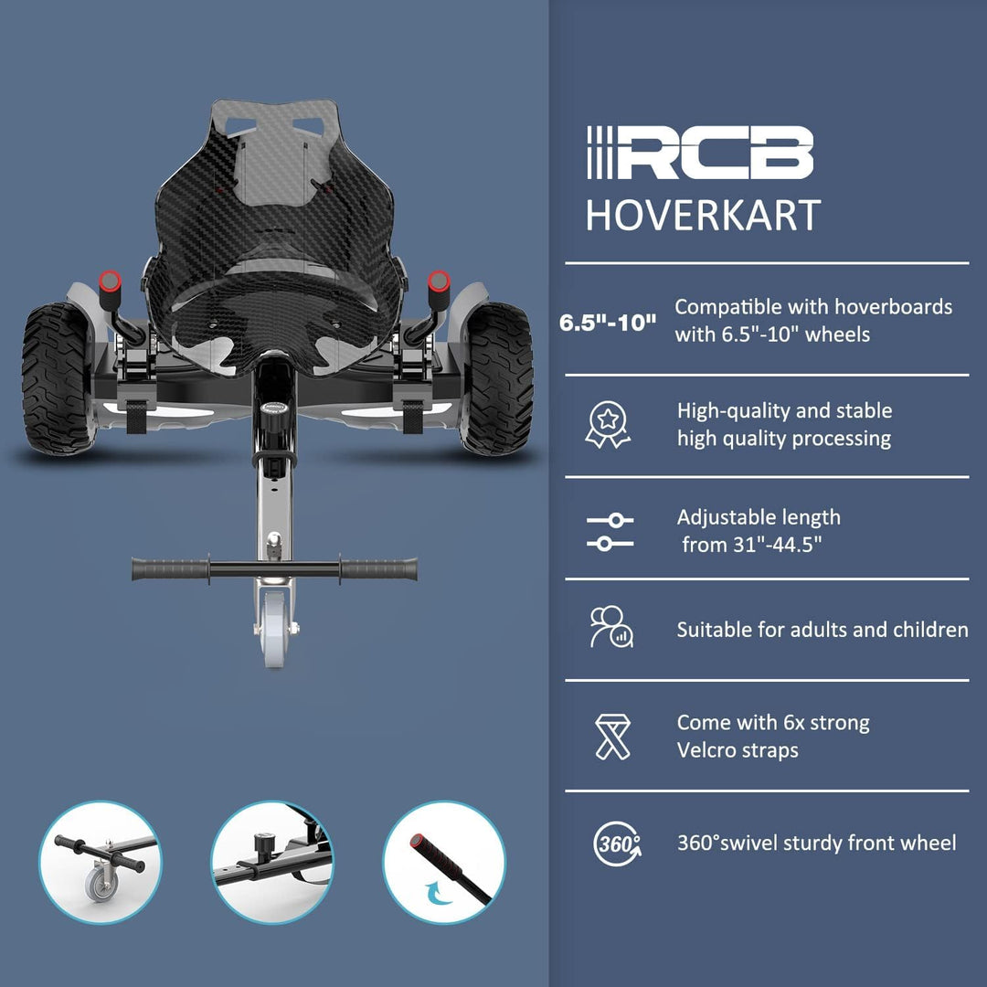 RCB Hoverboards SUV mit Sitz Hoverboards Off-Road, App-fähige Bluetooth Hoverboards, 8,5 '' Hummer +