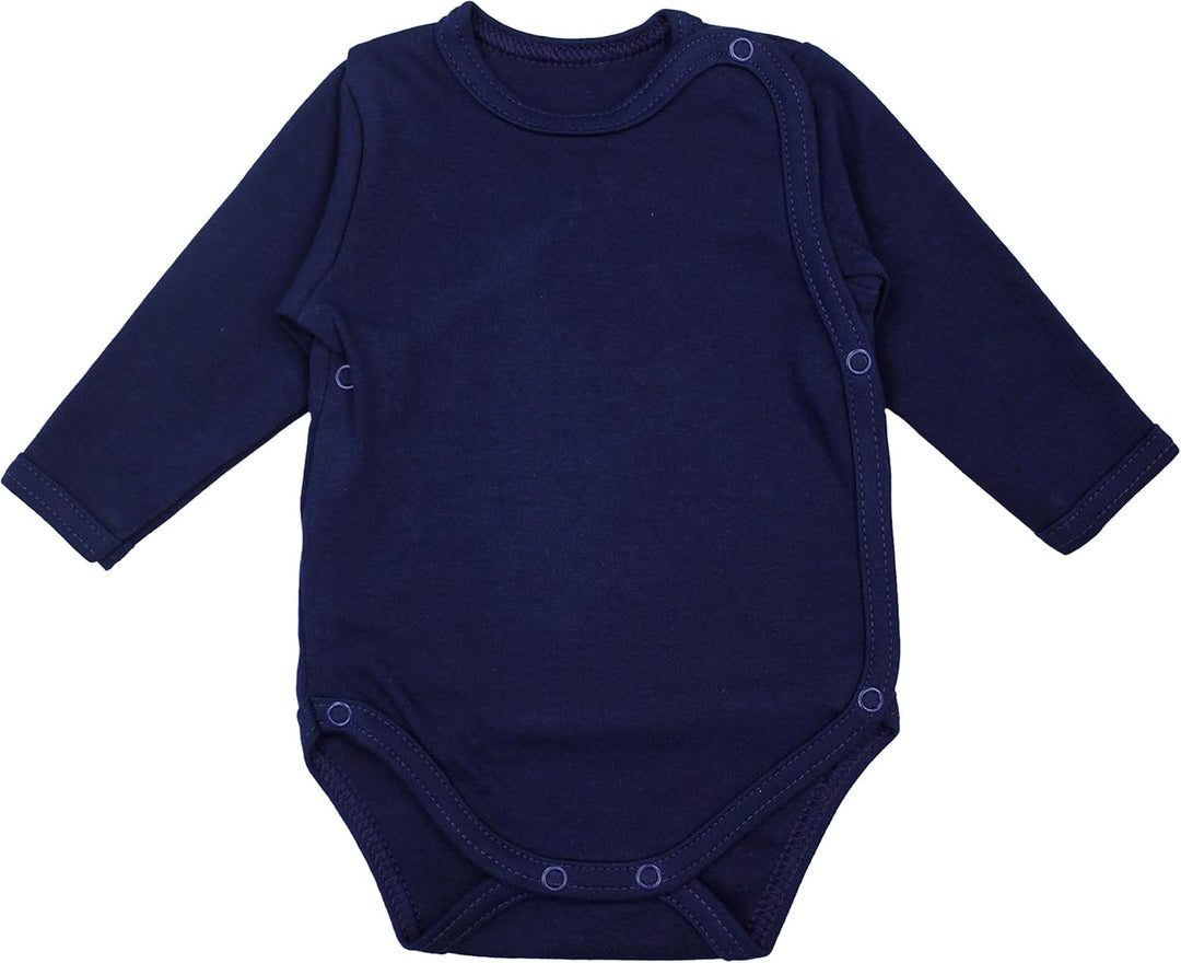 TupTam Baby Body Langarm – Wickelbody Langarm für Jungen & Mädchen, 5er Pack, 100% Baumwolle, OEKO-T