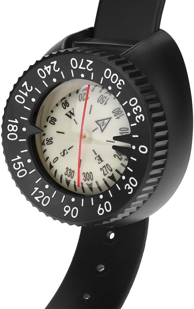 Dilwe Handgelenk Kompass, Wasserdicht Tauchkompass Scuba Tauch Kompass Outdoor Kompass für Survival,