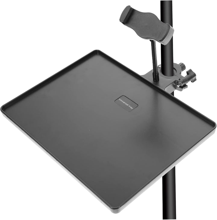 MILISTEN Mikrofonständer Tray Halter mit Handyhalterung, Universal Soundkartenfach, Mikrofonständer,