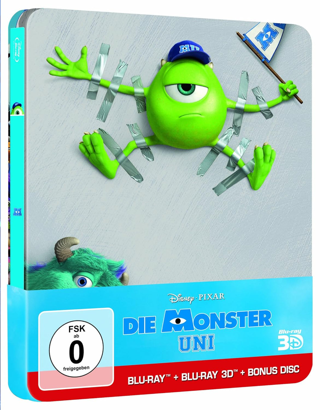 Die Monster Uni - Steelbook (+ 2 BRs) [3D Blu-ray], 3D