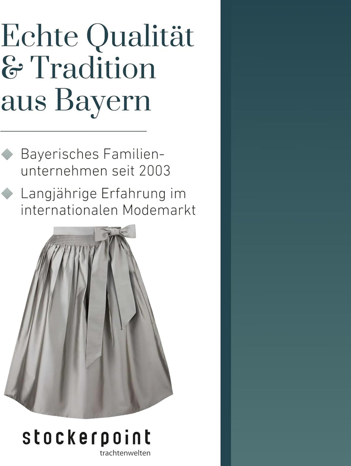 Stockerpoint Damen Schürze Kristin Dirndlschürze, Taupe, Regular