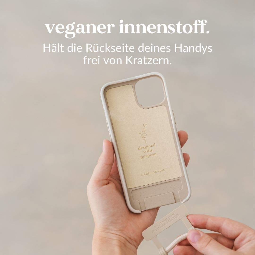 Woodcessories - Change Case, Nachhaltige Handykette abnehmbar kompatibel mit iPhone 15 Hülle mit Ban