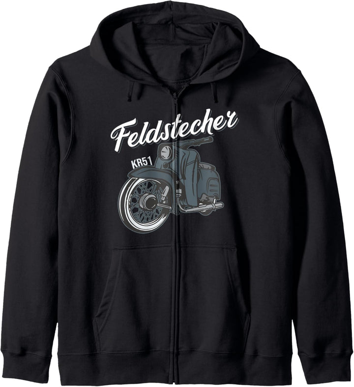 Feldstecher Schwalbe KR51 Simson Mofa Moped Kulturerbe DDR Kapuzenjacke
