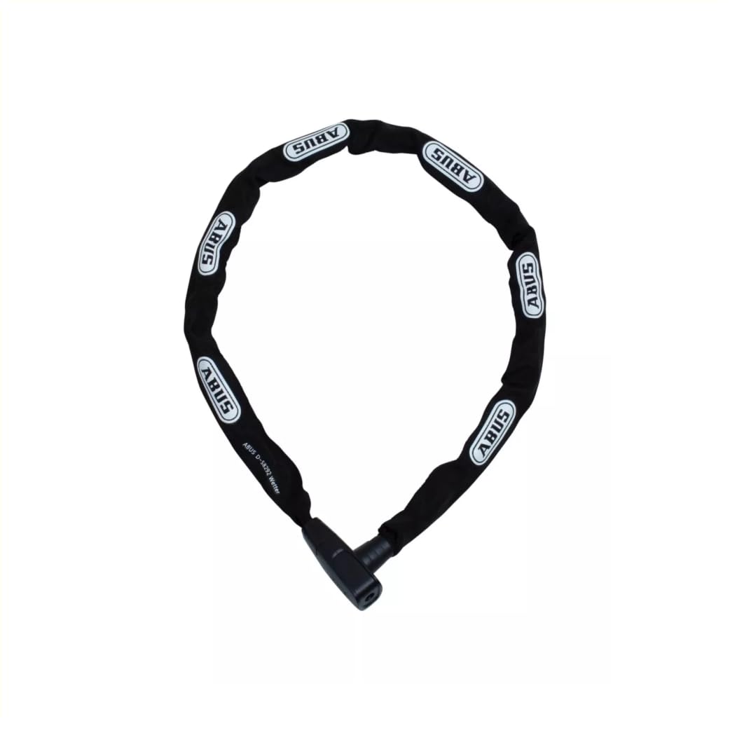 ABUS Unisex – Erwachsene 6800/85 BK 2.0 Kettenschlösser 110 cm Schwarz, 110 cm Schwarz
