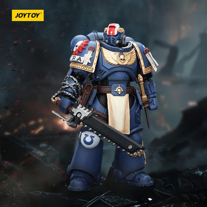 JOYTOY Warhammer 40K Ultramarines Titus with Laurels of Victory 1/18 Action Figur Nb02779-de, Nb0277
