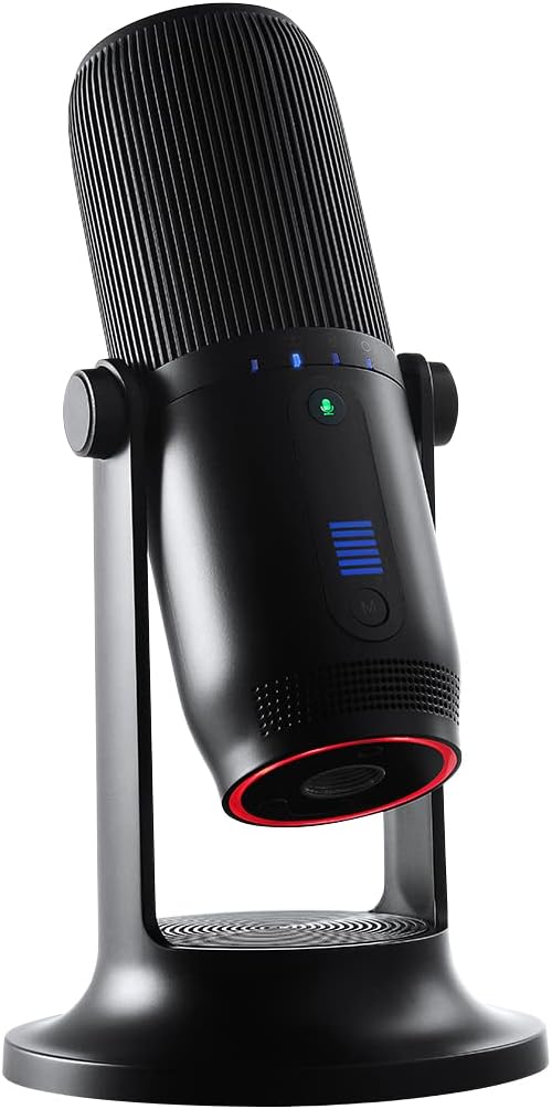 Thronmax Mdrill One (M2) Kondensator Mikrofon (Schwarz) für professionelle HD Aufnahmen (48kHz) in S
