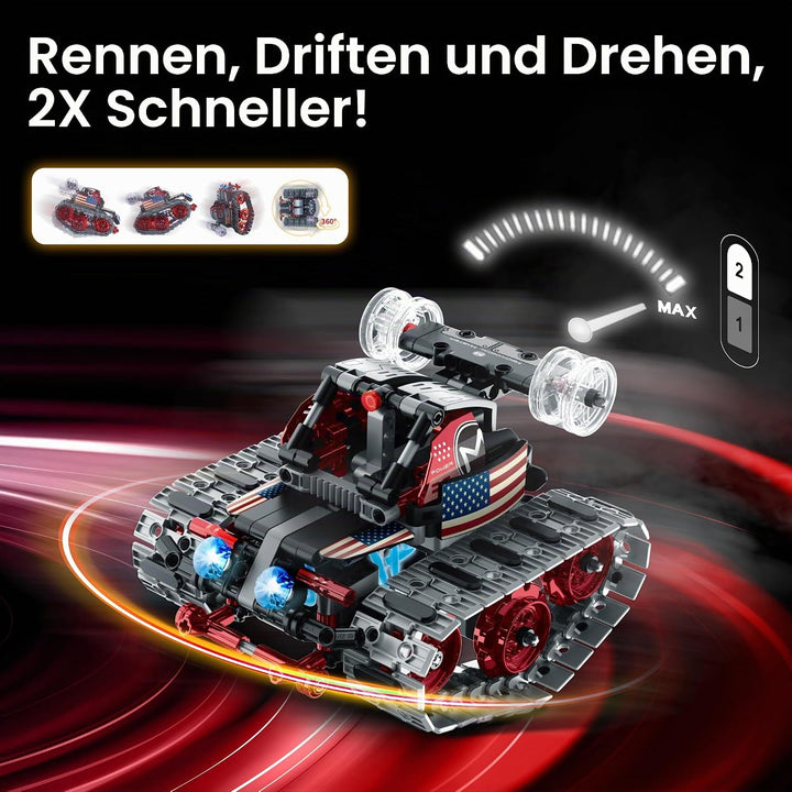 Sillbird Ferngesteuerte Roboter für Kinder, RC-Robotik, 4-in-1, Konstruktionsspielzeug mit kreativer