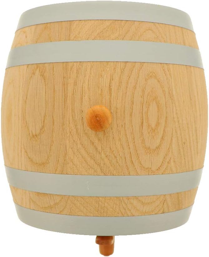 HOFMEISTER® 1 Liter Eichen-Fass, für Wein, Whisky & Schnaps, traditionelle EU Handarbeit, inkl. Anle