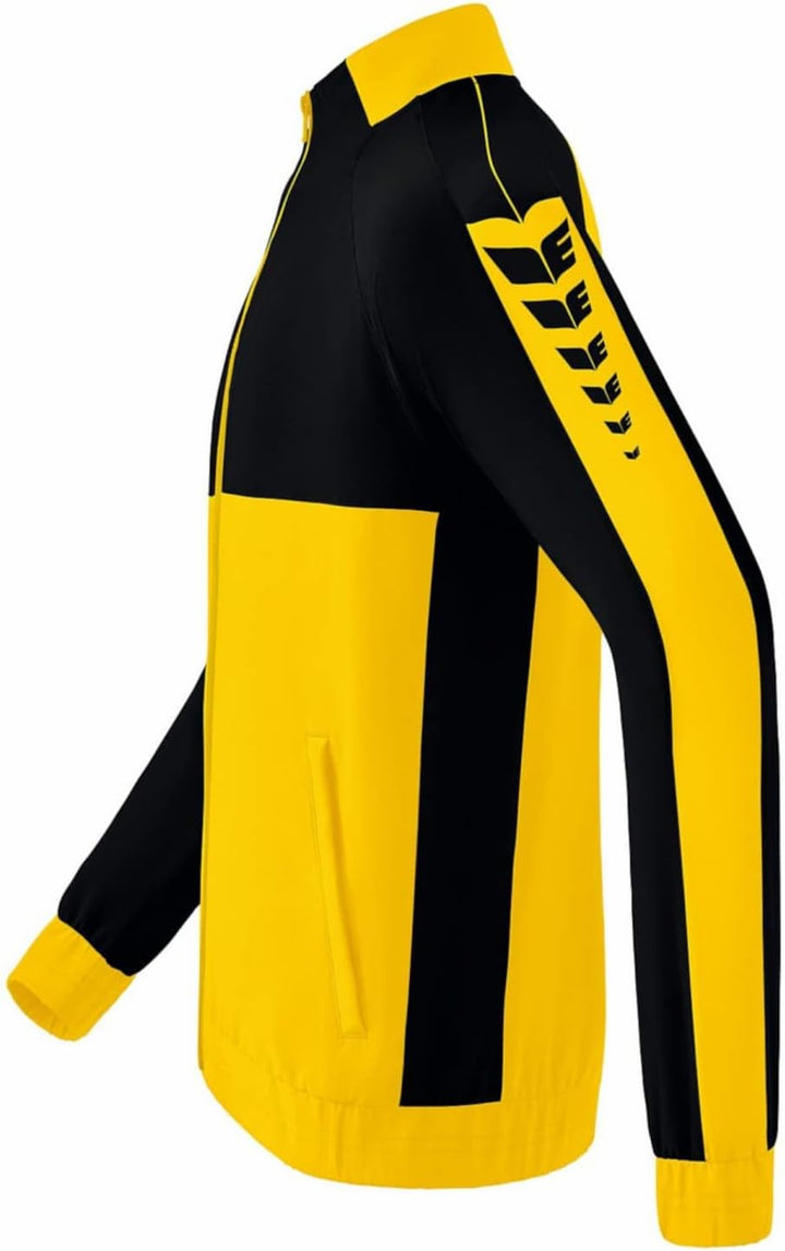 Erima Herren Six Wings Präsentationsjacke S gelb/schwarz, S gelb/schwarz