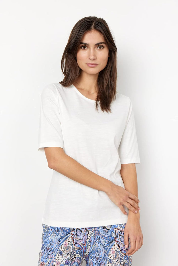 SOYACONCEPT Damen T-Shirt L Wollweiss, L Wollweiss