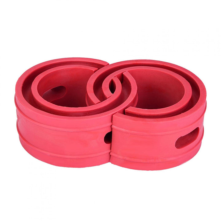 Automotive Spring Buffer Kleber, 2PCS Red Car Shock Absorber Buffer Spring Bumper Cushion Typ D für