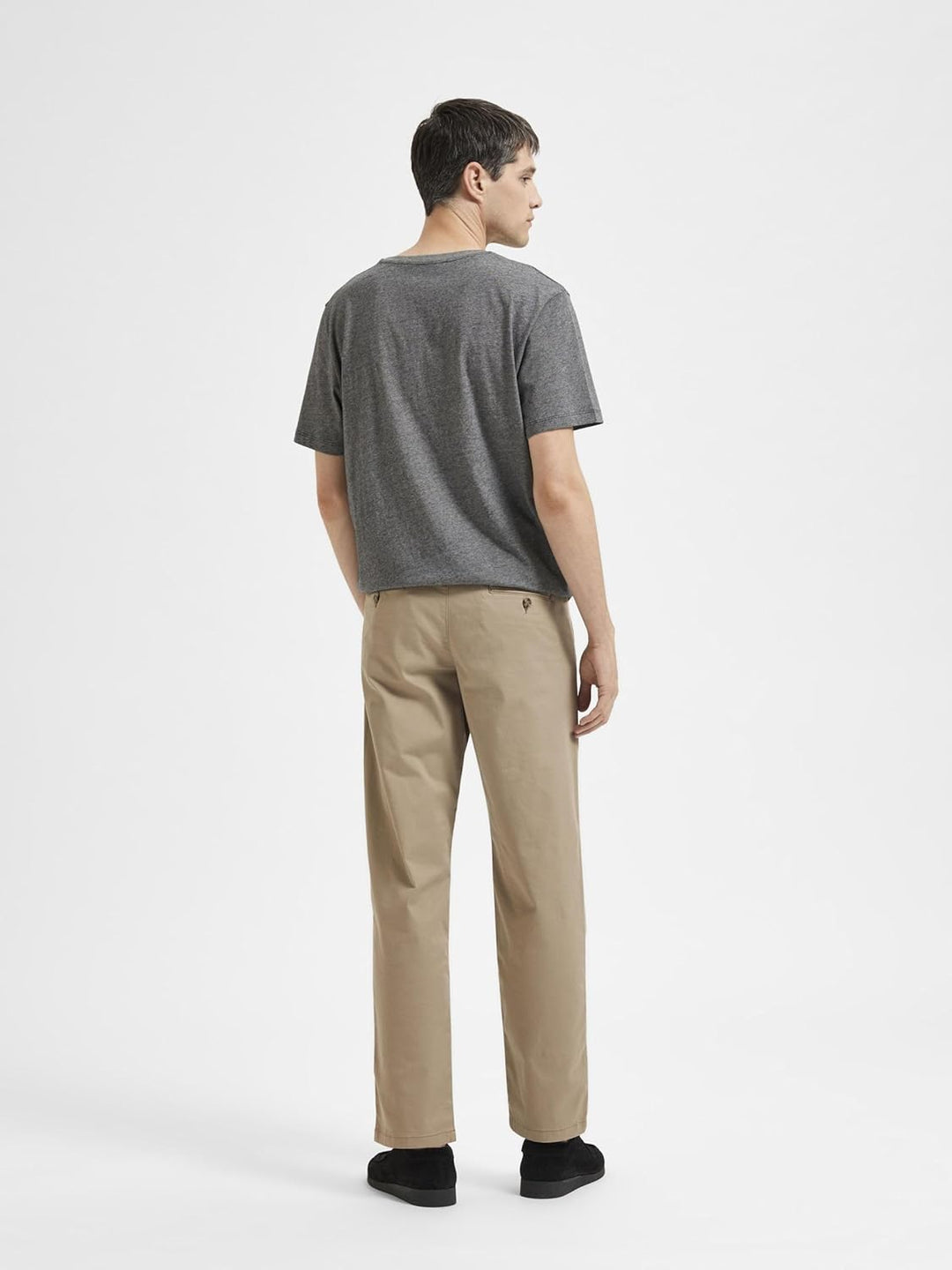 SELECTED HOMME Male Chino 196 Straight Flex 28W / 32L Greige, 28W / 32L Greige