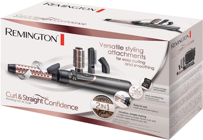 Remington Warmluftbürste rotierend (automatisch) Curl & Straight 3-in-1 Ionen Styler: Volumen, Locke