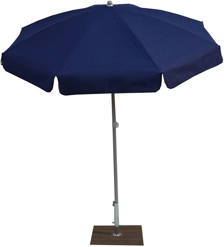 Maffei Art 181 Venezia Sonnenschirm rund Baumwolle Duplex Durchmesser 200 cm Made in Italy blau, bla