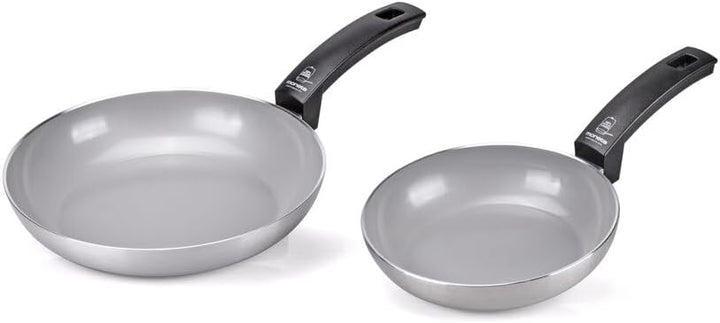 Moneta Innova Pfannenset 20 + 26 cm, FineGres natürliche Beschichtung (kein PFAS), auch für Induktio