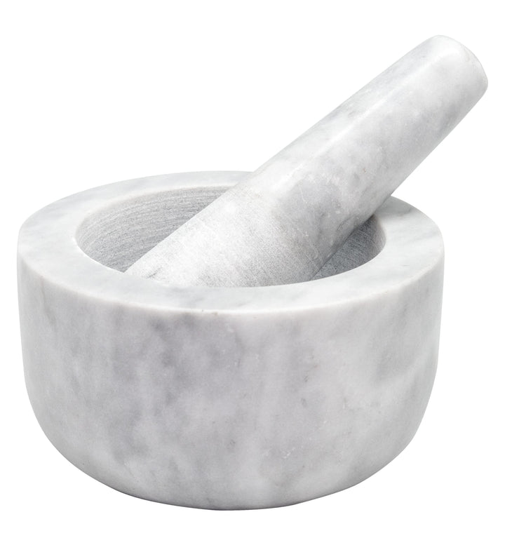 NERTHUS FIH 896 Marmormörtel Weiss Robust und leicht zu reinigen, 13 x 13 x 13 cm