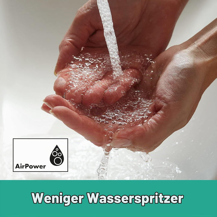 hansgrohe Vernis Shape - Waschtischarmatur mit Zugstangen-Ablauf, energiesparend (CoolStart), isolie