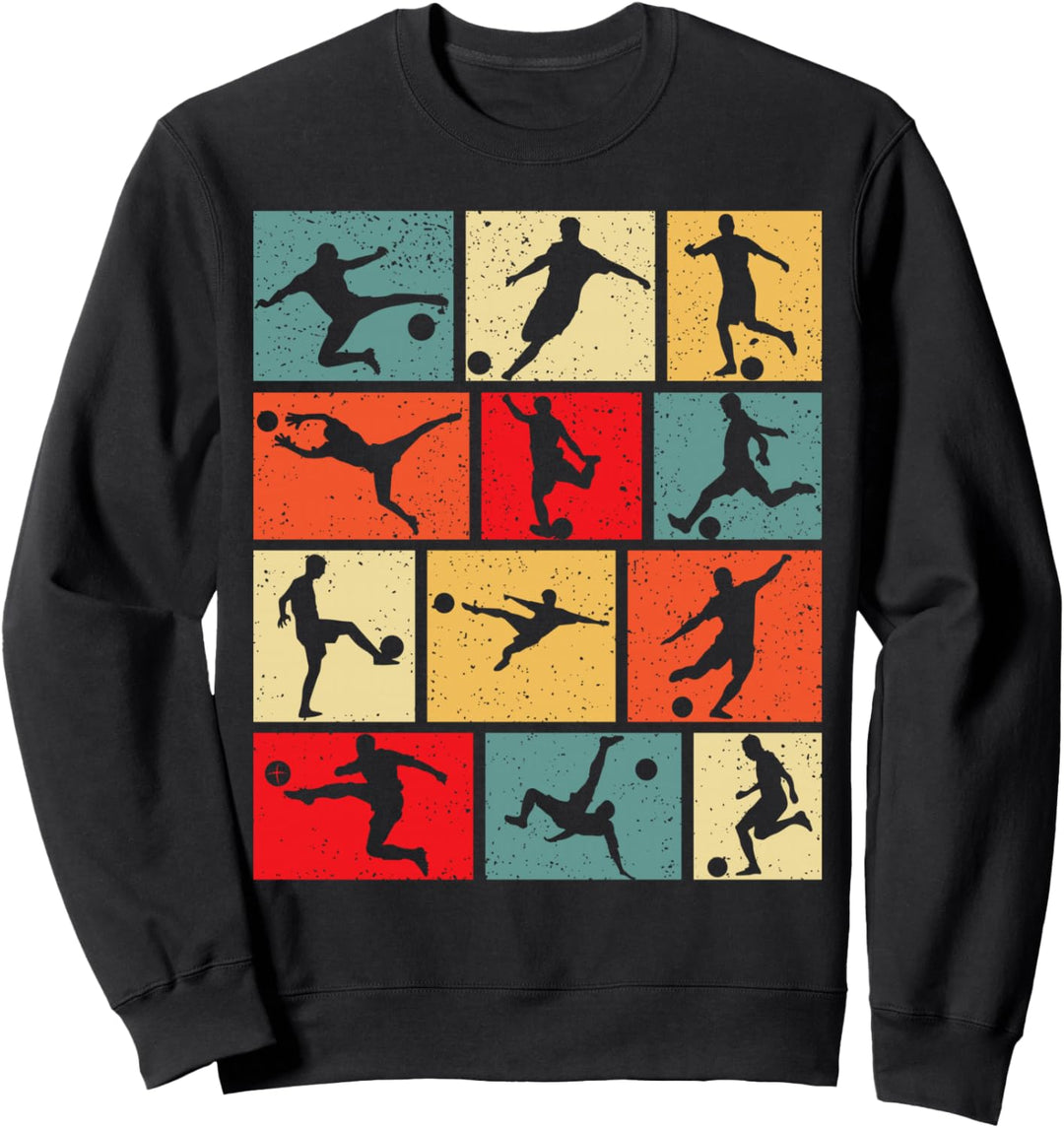 Fussball Fussballer Jungen Kinder Sweatshirt