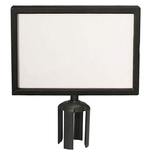 Info-Tafel A4/A3 quer für Pfosten mit Gurtbänder (Schwarz, A4 Horizontal) Schwarz A4 Horizontal, Sch