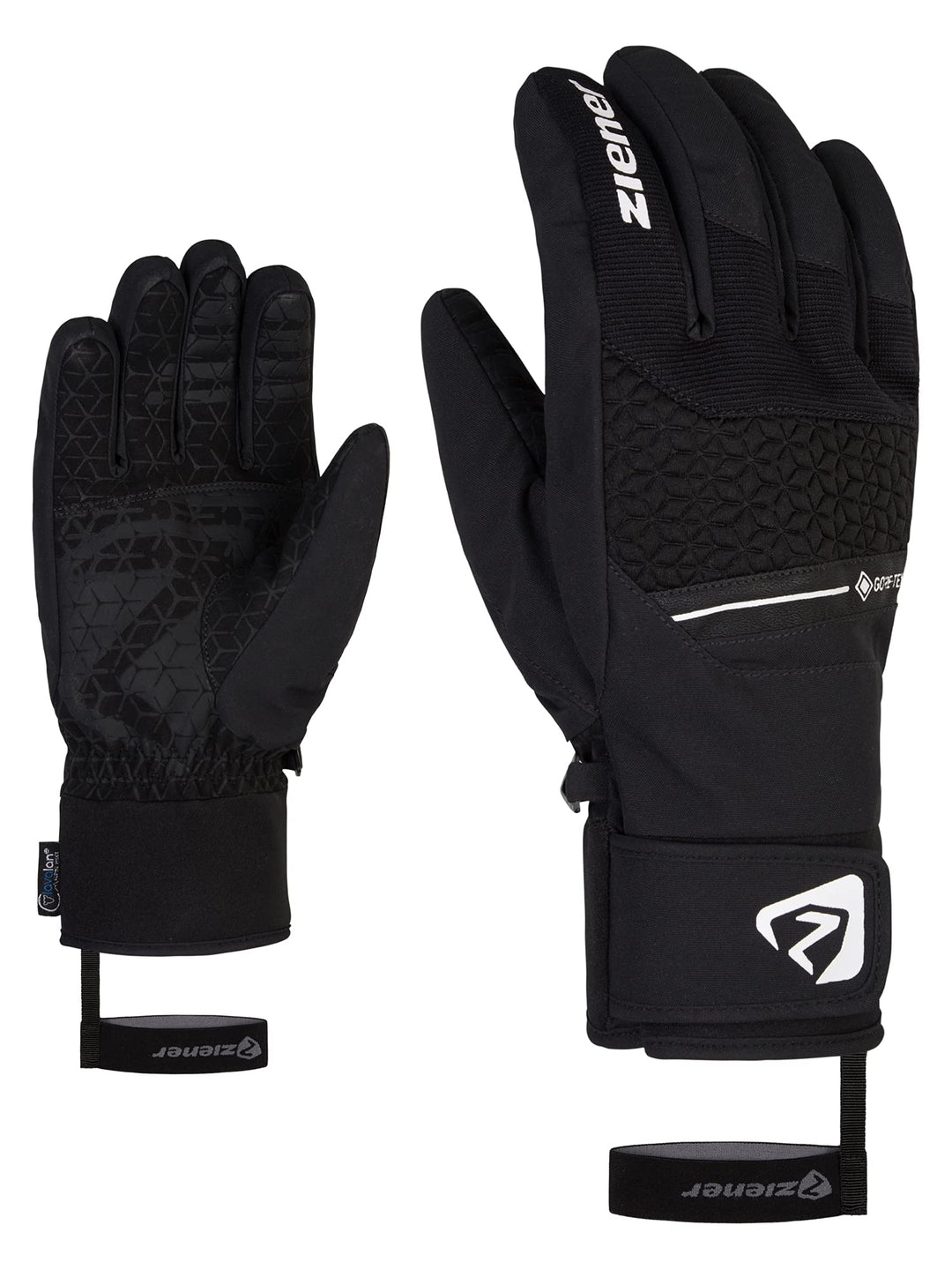 Ziener Herren Granit Ski-Handschuhe/Wintersport | wasserdicht, Gore-Tex, Alpine Wool 11 Schwarz, 11