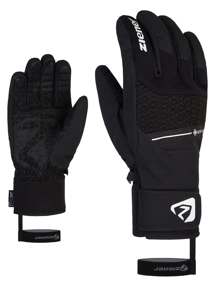 Ziener Herren Granit Ski-Handschuhe/Wintersport | wasserdicht, Gore-Tex, Alpine Wool 11 Schwarz, 11